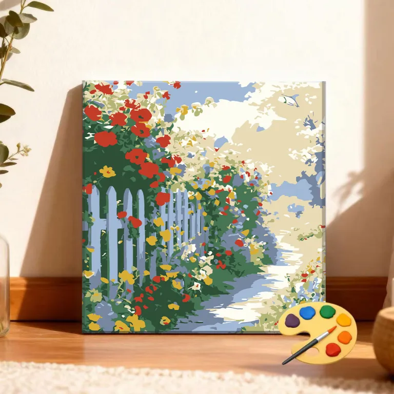 انتخاب برتر برون‌مرزی 20*20 اندازه نقاشی رنگ‌روغن دیجیتال منظره DIY رنگ‌آمیزی دستی ضد استرس آرامش‌بخش نقاشی تزئینی اکریلیک