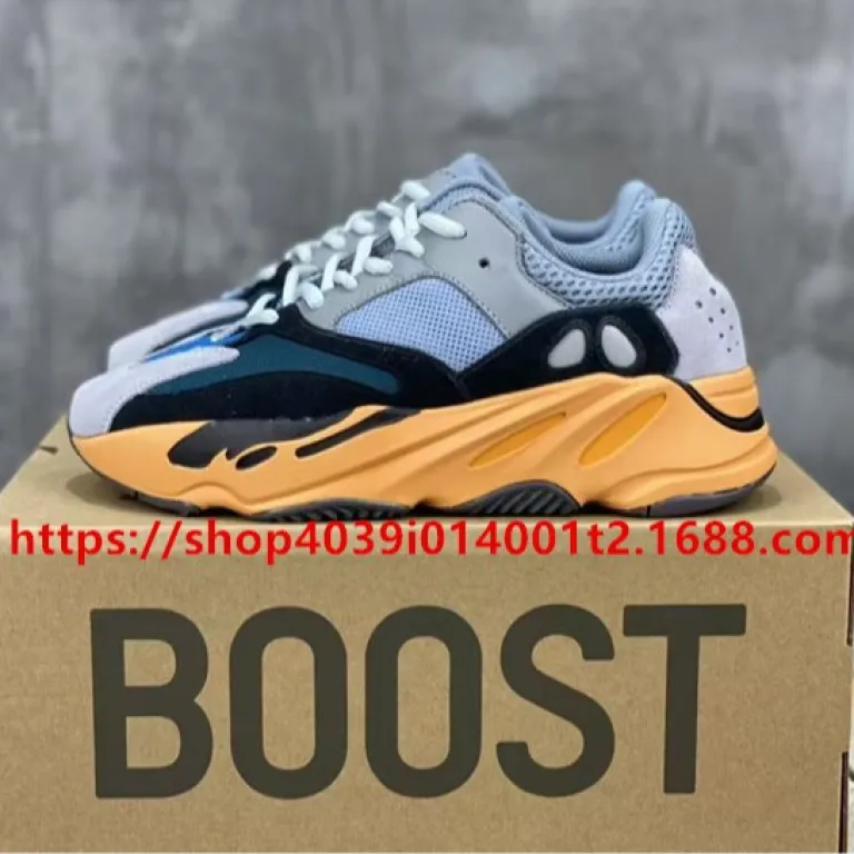 کفش اصل پوتیان یزی originalsboost700v2 مردانه و زنانه 700v3 کفش پدری ساق کوتاه مشکی