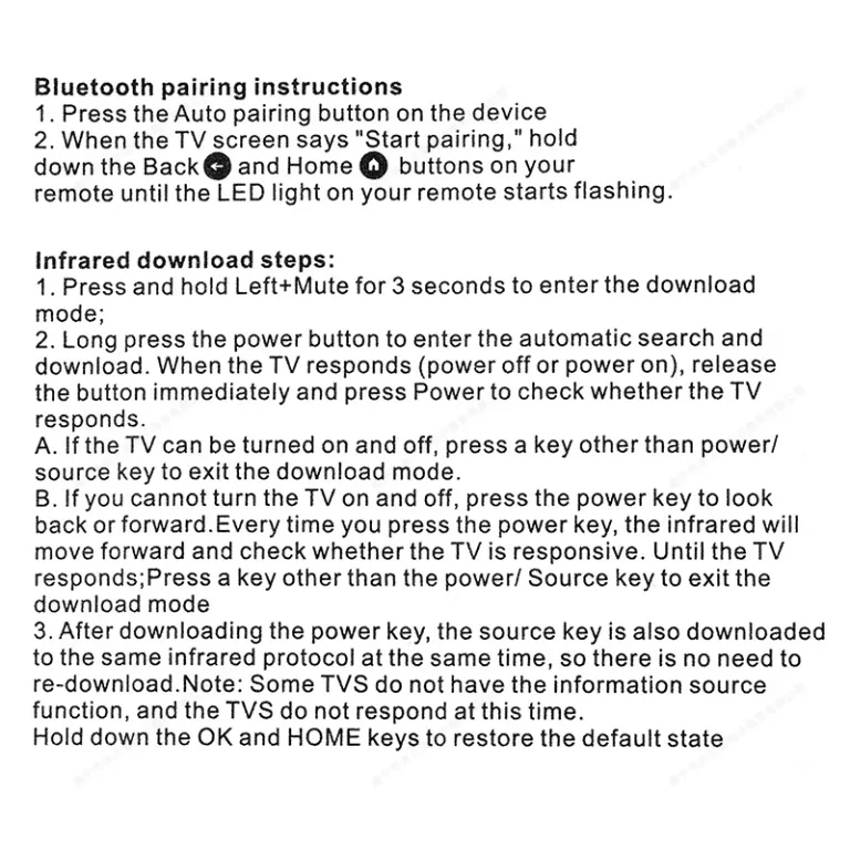 کنترل از راه دور بلوتوثی و مادون قرمز صوتی G9N9N سازگار با Google TV و Chromecast