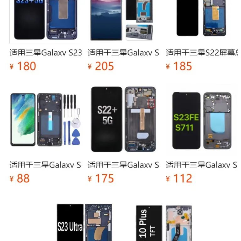 مناسب برای سامسونگ S10 مجموعه صفحه نمایش گلکسی S10plus G975 G973 نمایشگر لمسی کریستال مایع
