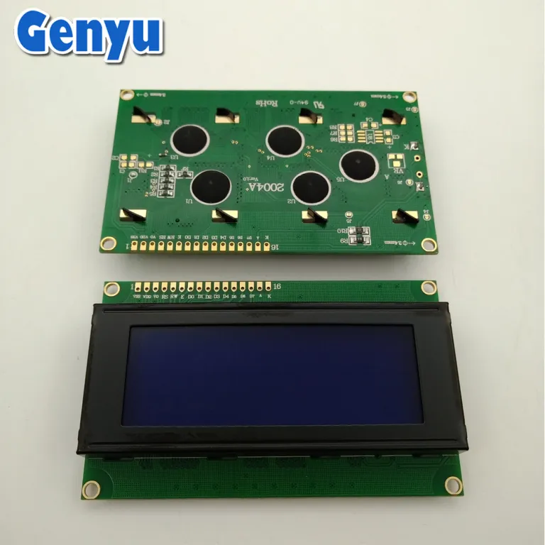 ماژول LCD آبی کارخانه‌ای LCM نمایشگر تجهیزات ابزار دقیق 2004A ماژول COB صفحه نمایش ماتریس نقطه‌ای کاراکتری STN
