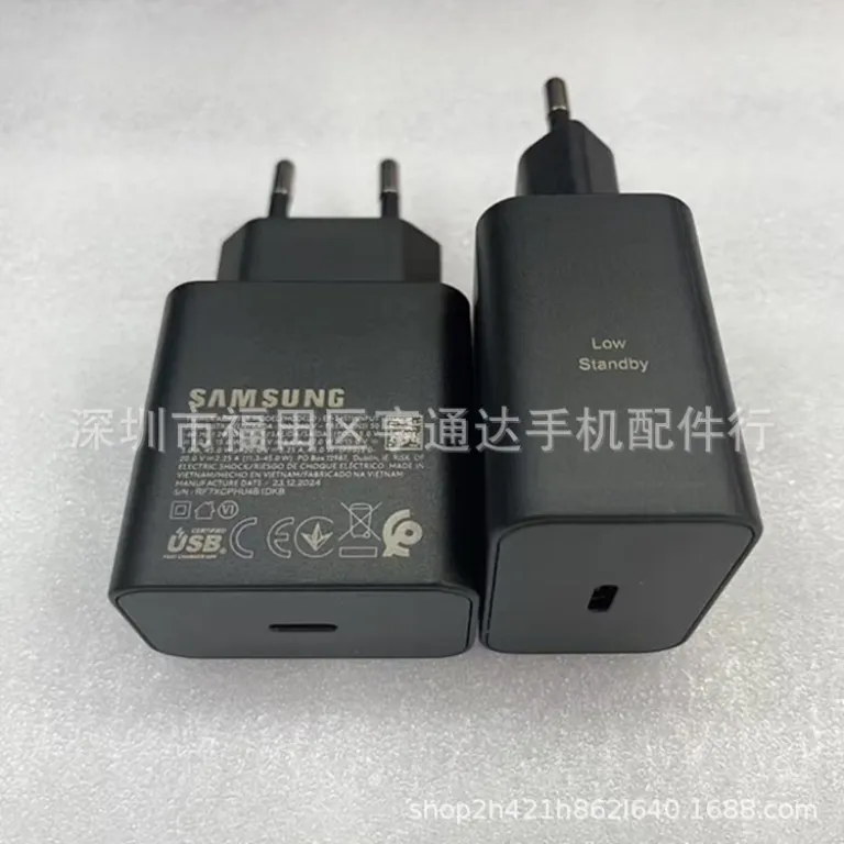 T4511 شارژر اورجینال سامسونگ 45w آداپتور Note20/S25/Zfold6 استاندارد اروپا 45W سوپر فست شارژ