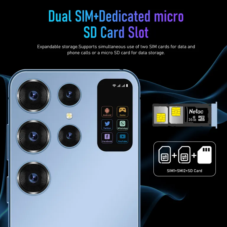 گوشی هوشمند جدید برون‌مرزی S26 Ultra 5G 7.3 اینچ صفحه‌نمایش بزرگ 16+1TB حافظه تولیدکننده اصلی عمده‌فروشی