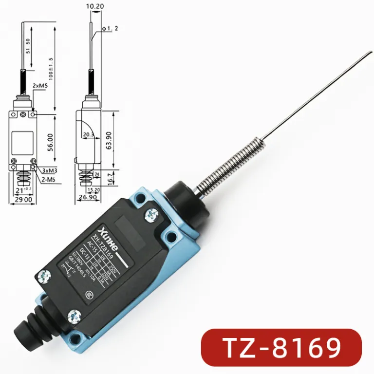 ME-8108 کلید محدودکننده خودبازگشت میکروسوئیچ تماسی محدودکننده TZ-8101 کلید مسیر