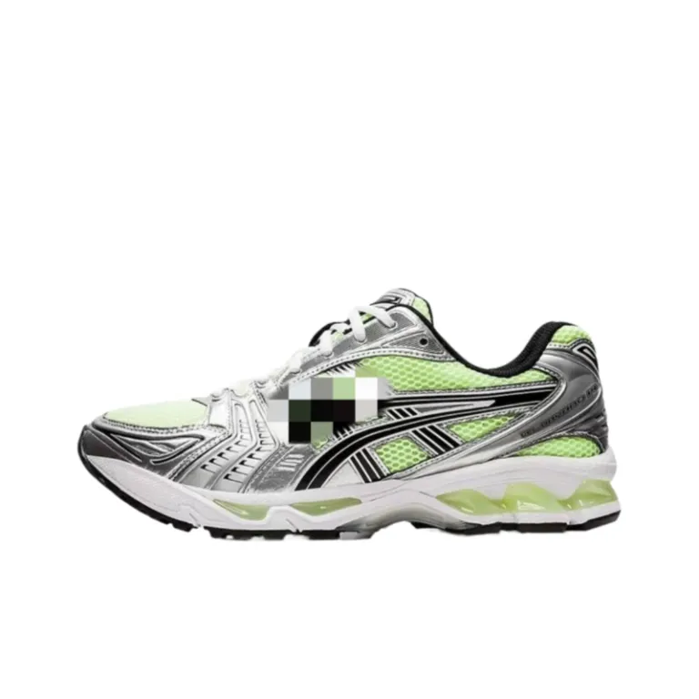 kayano14کفش دویدن ضربه‌گیر زنانه و مردانه ساق کوتاه کفش ورزشی راحتی K14رویه مشکی تنفس‌پذیر و مقاوم در برابر سایش