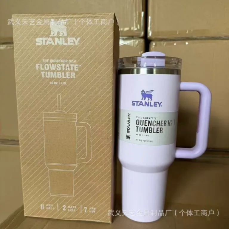 ماگ خودرو استنلی 40oz استیل ضدزنگ عایق حرارتی با ظرفیت بالا، قابل حمل، مناسب خودرو