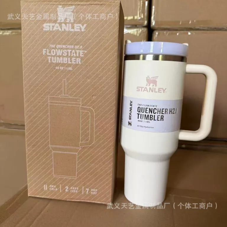 ماگ خودرو استنلی 40oz استیل ضدزنگ عایق حرارتی با ظرفیت بالا، قابل حمل، مناسب خودرو