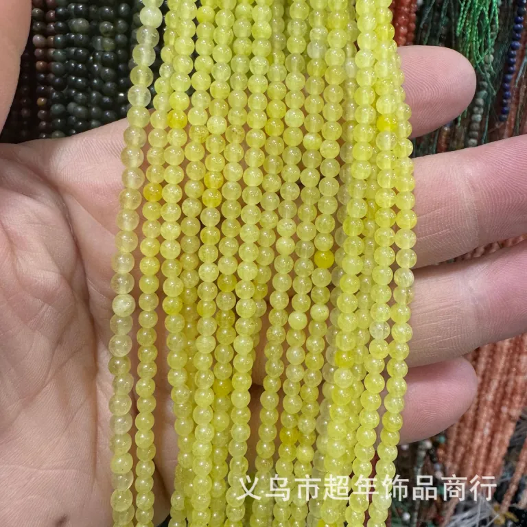 2mm3mm4mm مهره‌های گرد کوچک سنگ طبیعی، لوازم جانبی زیورآلات، آمیتیست، آونتورین سبز، تورمالین، مهره‌های DIY عمده