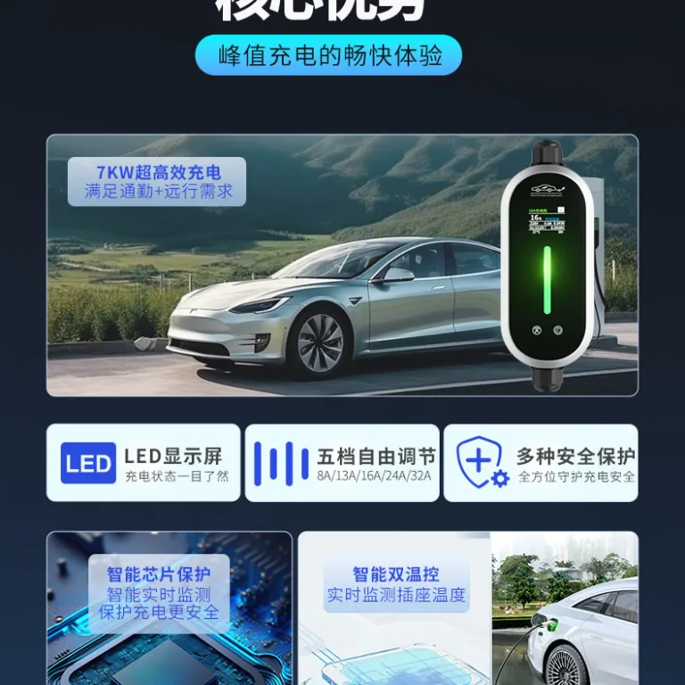 شارژر قابل حمل خودرو برقی BYD 3.5/7kw