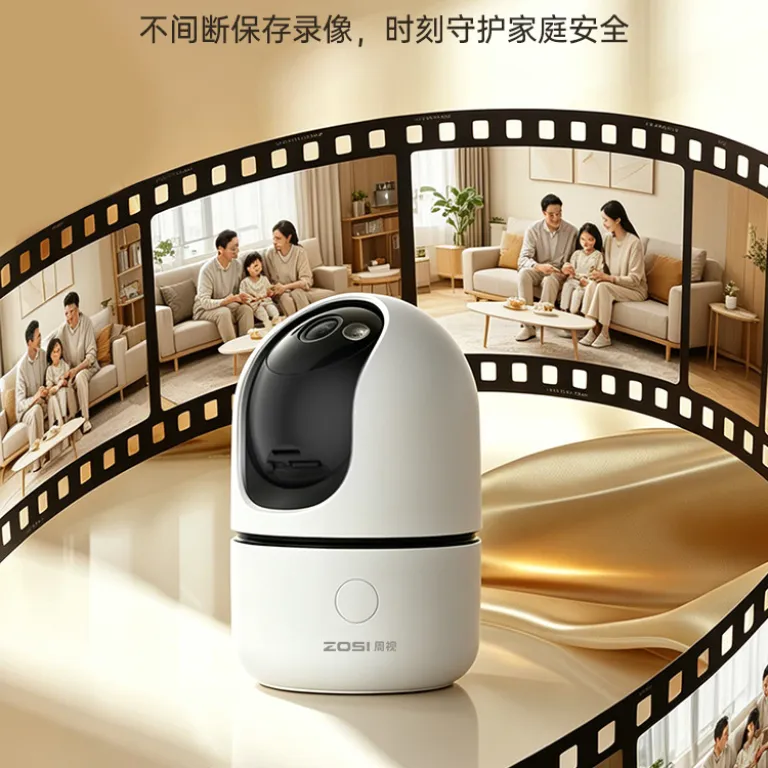 دوربین مداربسته بی‌سیم داخلی با قابلیت کنترل از راه دور، کیفیت تصویر 360، دید در شب، مکالمه دوطرفه و اتصال هوشمند