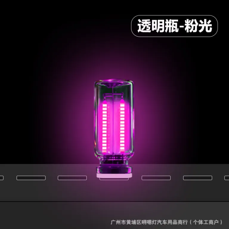 چراغ خواب USB جدید کراس‌بوردر طرح بطری خودرو، چراغ لمسی شیشه‌ای کنار تخت و خودرو، چراغ LED رترو فضاساز