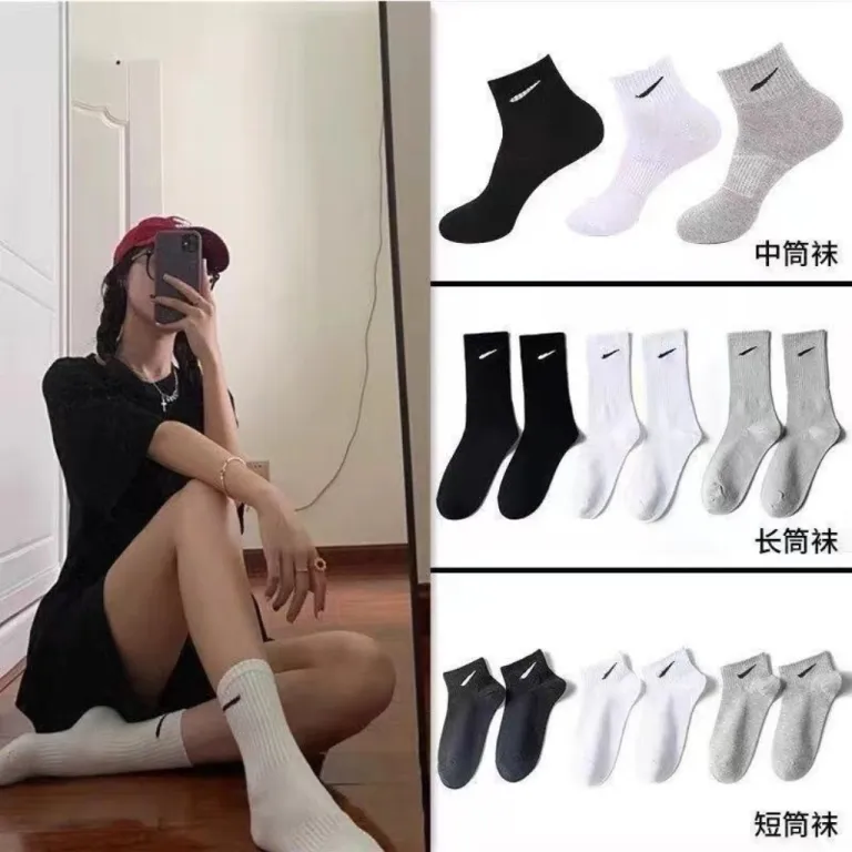 جوراب نایک بسته‌بندی جعبه‌ای طرح سوشو نایک استارتر زنانه و مردانه ساق بلند، نیمه‌ساق و کوتاه نخی ورزشی و راحتی