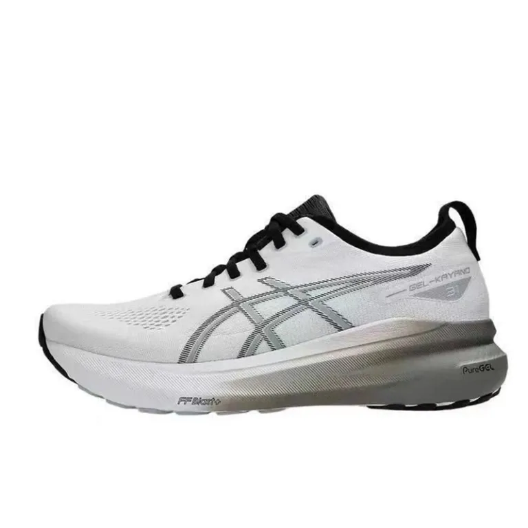 کفش دویدن مردانه و زنانه ASICS مشکی GT2000-13 نسل 12 ماراتن با پشتیبانی پایدار و تنفس‌پذیر