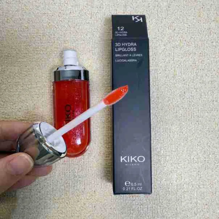 رژ لب مایع آینه‌ای تک‌سر KIO مخصوص صادرات 3D 02 22 12 رژ لب براق شیشه‌ای موجود در رنگ حبوبات 6.5ML