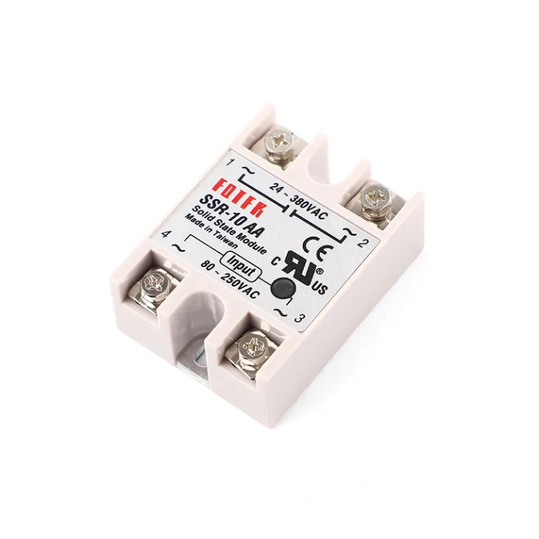 رله حالت جامد تک‌فاز کنترل AC SSR-10AA بدون کنتاکت SSR-40AA 25AA صادراتی