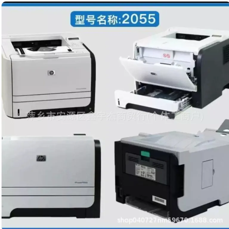 چاپگر لیزری سیاه‌وسفید دست دوم HP HP2055d/2035 برای چاپ برچسب و کاغذ کرافت، مناسب منزل و اداره A4