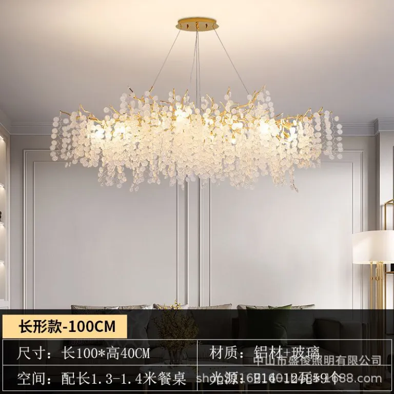 لوستر کریستالی پذیرایی، چراغ تزئینی لوکس و باشکوه، مدل جدید، چراغ اصلی بزرگ، لوستر کریستالی فرانسوی برای غذاخوری و پذیرایی