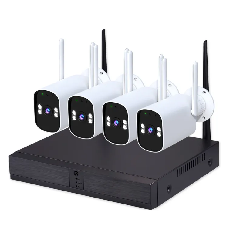 دوربین مداربسته بی‌سیم HD با قابلیت ضدآب icsee و دستگاه NVR به همراه هارد، پکیج کامل نظارت تصویری کارخانه