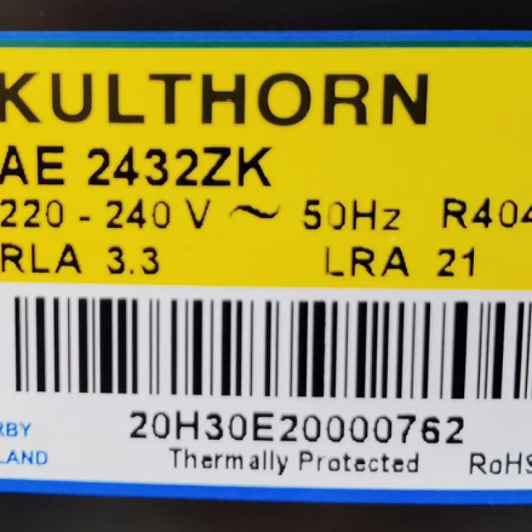 کمپرسور تایلندی KK AE2432ZK قطعات یدکی یخچال فریزر و ویترین یخچال نو اورجینال کم فشار پشت