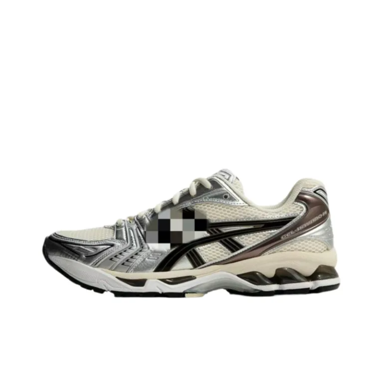 kayano14کفش دویدن ضربه‌گیر زنانه و مردانه ساق کوتاه کفش ورزشی راحتی K14رویه مشکی تنفس‌پذیر و مقاوم در برابر سایش