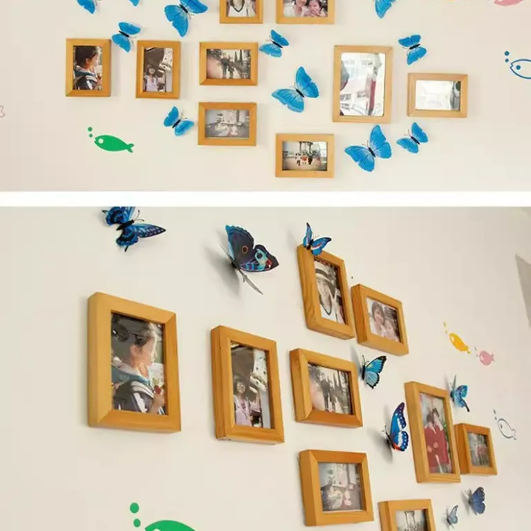 3D برچسب دیواری پروانه سه‌بعدی خلاقانه خودچسب برای اتاق کودک، پذیرایی و یخچال
