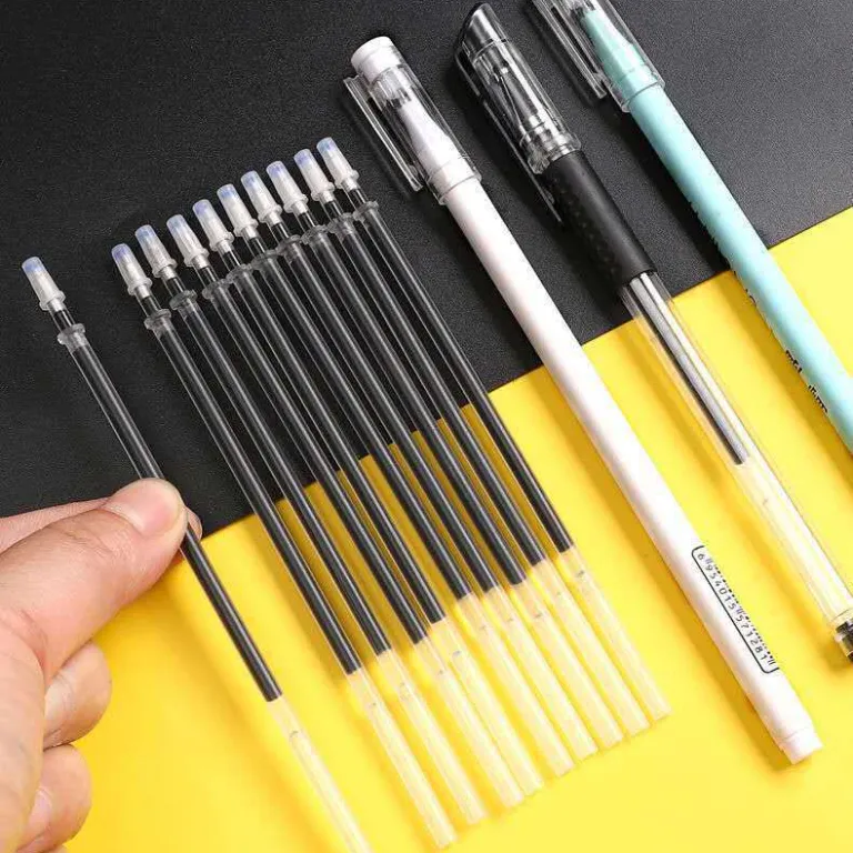 خودکار ساچمه‌ای عمده کارخانه، نوک سوزنی کامل، سر گلوله‌ای 0.5mm، مغزی خودکار جایگزین، لوازم‌تحریر دانش‌آموزی