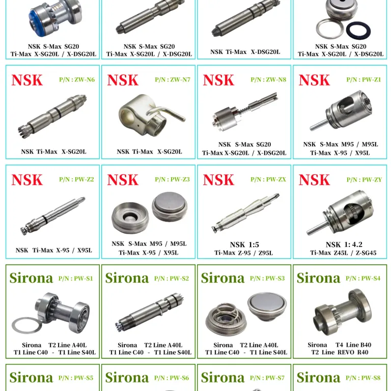 SR144TLZN بلبرینگ پرسرعت هندپیس دندانپزشکی 8 گلوله سرامیکی 55 بلبرینگ بی‌صدا ده هزار دور سازگار با هندپیس NSK