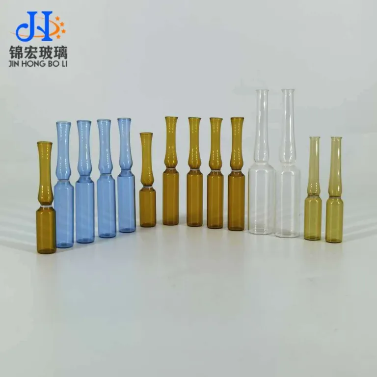 بطری تزریقی، بطری دهانه سوخته 1ml2ml3ml5ml10ml، آمپول، بطری سرم، بطری شیشه‌ای شکستنی قهوه‌ای استاندارد ملی و اروپایی