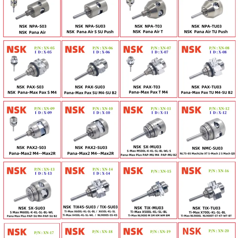 SR144TLZN بلبرینگ پرسرعت هندپیس دندانپزشکی 8 گلوله سرامیکی 55 بلبرینگ بی‌صدا ده هزار دور سازگار با هندپیس NSK