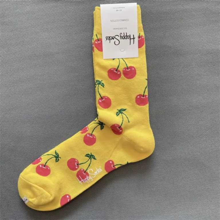 جوراب رنگی HappySocks مردانه طرح کارتونی فانتزی اینستاگرامی ساق‌متوسط بیرونی خیابانی