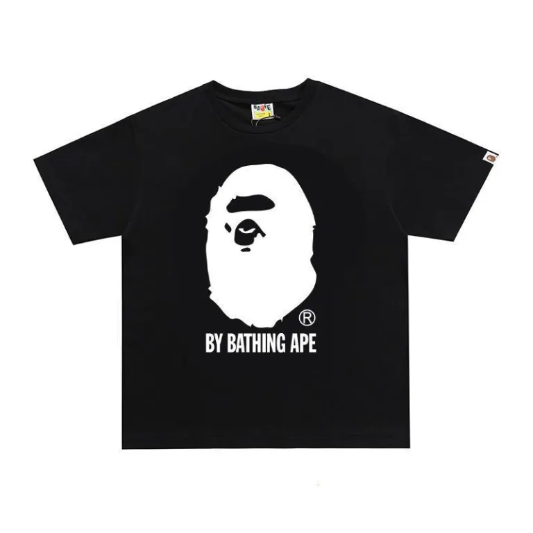 تی‌شرت BAPE تابستانی طرح سر میمون استتاری مردانه و زنانه استایل ژاپنی موجودی عمده