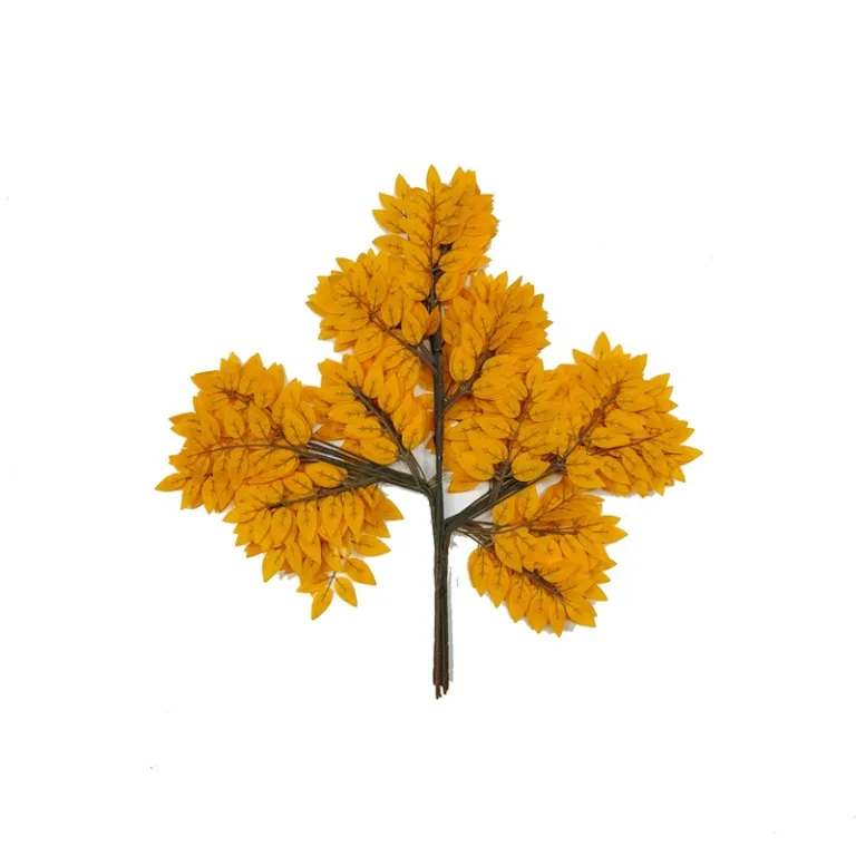 شاخه مصنوعی برگ انجیری با روکش پلاستیکی، برگ سبز مصنوعی برای تزئین باغ و فضای سبز