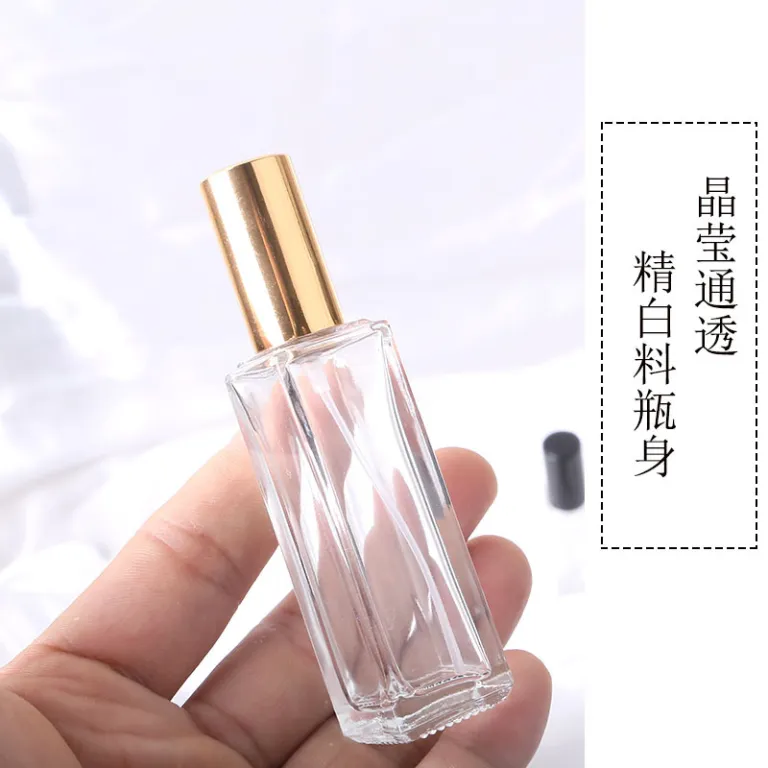 شیشه عطر خالی اسپری قابل حمل برای سفر، بطری تقسیم عطر نمونه کوچک، بطری شیشهای تونر لوکس