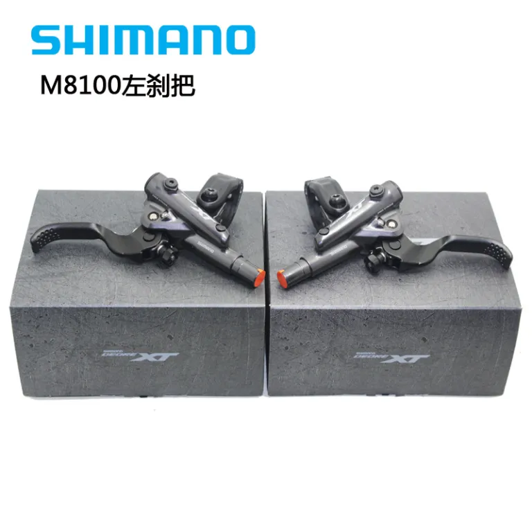 ترمز هیدرولیک SHIMANO XT M8100 M8120 مخصوص دوچرخه کوهستان، مجموعه اهرم ترمز و کالیپر