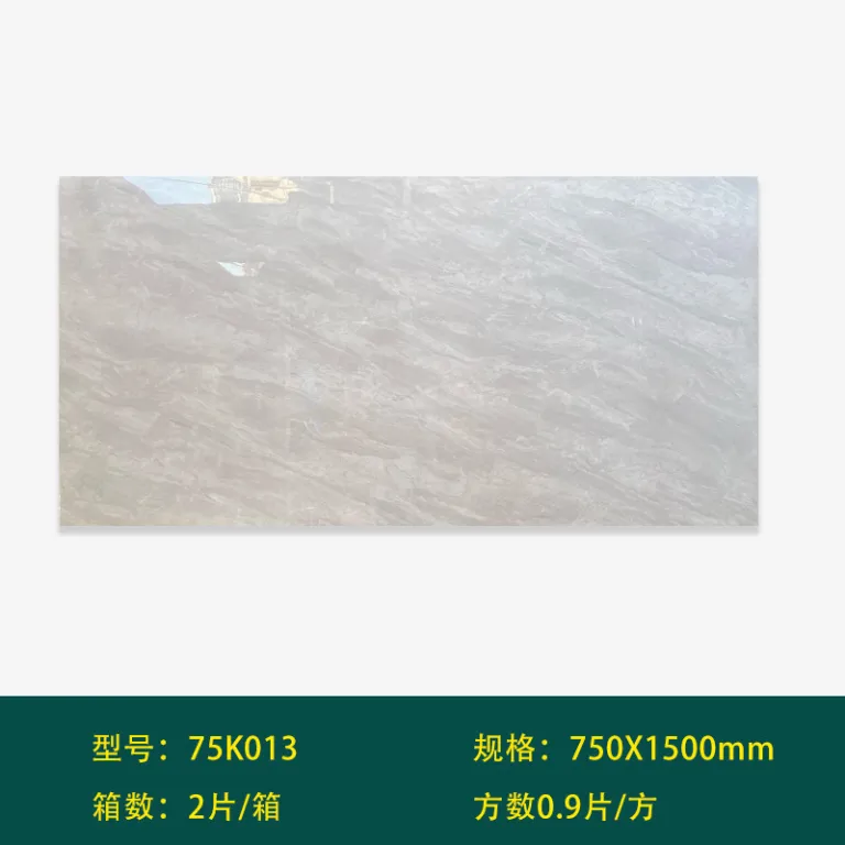 کاشی 750x1500 کفپوش پذیرایی اسلب بزرگ گوانگدونگ فوشان بدنه کامل مرمری خاکستری کاشی دیواری کفپوش ضدلغزش
