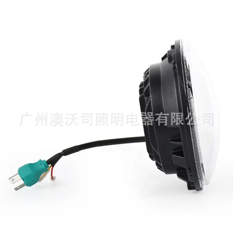 چراغ جلو 7 اینچ گرد led60W موتورسیکلت و خودرو با عملکرد 4