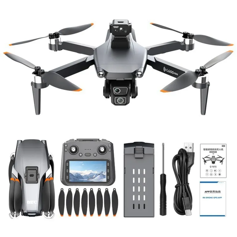L600-1Pro کوادکوپتر تاشو بدون جاروبک مجهز به GPS با دوربین هوایی HD، گیمبال ضدلرزش و پرواز طولانی