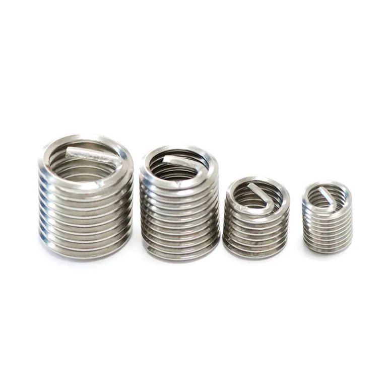 مهره سیمپیچ فولادی ضدزنگ کارخانهای 304 مهره رزوهدار استیل آستین رزوه سیمی دندانه سیمی مهره سیمپیچ بلند M1.4-54