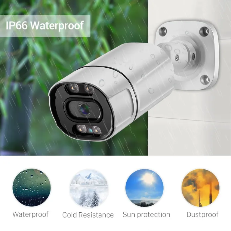 کیت دوربین مداربسته Acarte 8mp 4k تمام‌رنگی POE