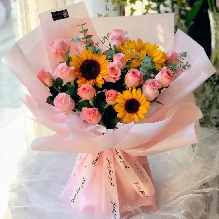 کاغذ بسته‌بندی گل، کاغذ ساده کره‌ای ضخیم ضدآب مات، مواد بسته‌بندی دسته گل به سبک کره‌ای