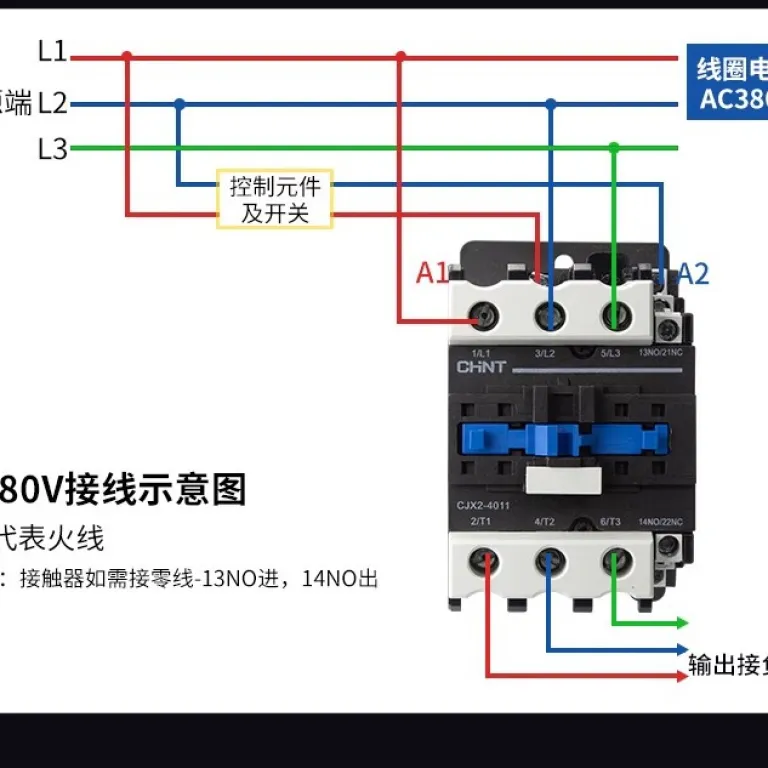 کنتاکتور AC چینت 220V سه‌فاز CJX2-12/1810/25/32/40/65/95NXC380V24V