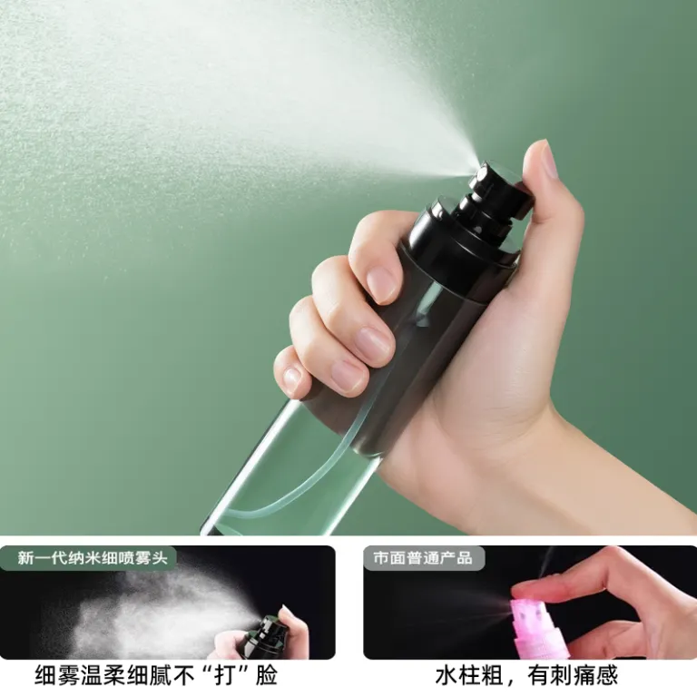 بطری اسپری مه پاش فوق ریز 100ml برای آبرسانی صورت در تابستان، بطری نانو قابل حمل برای مسافرت، بطری تقسیم لوازم آرایشی و عطر