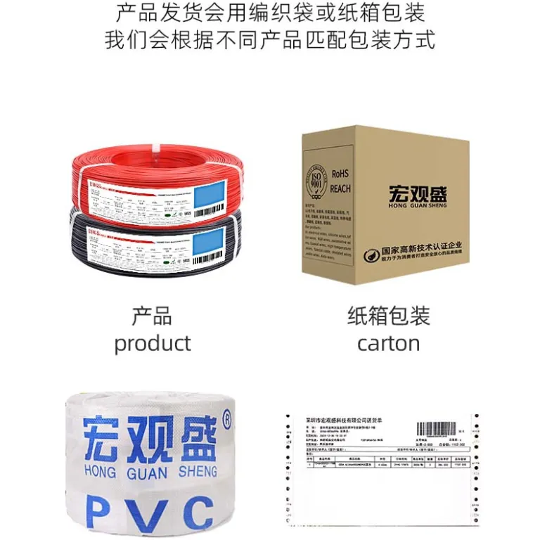 سیم برق 105 درجه، سیم الکترونیکی استاندارد 1015، سیم آمریکایی 16awg12 10 8 6 4 شماره PVC مقاوم در برابر حرارت