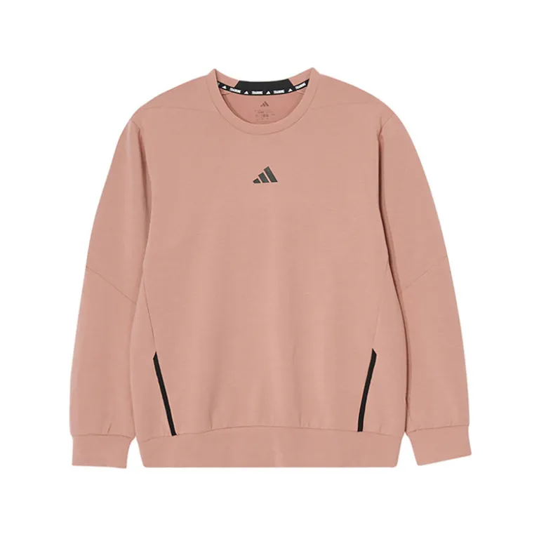 سویشرت یقه‌گرد مردانه adidas پاییزه و بهاره با لوگوی کوچک، راحت و مقاوم برای ورزش و استفاده روزمره