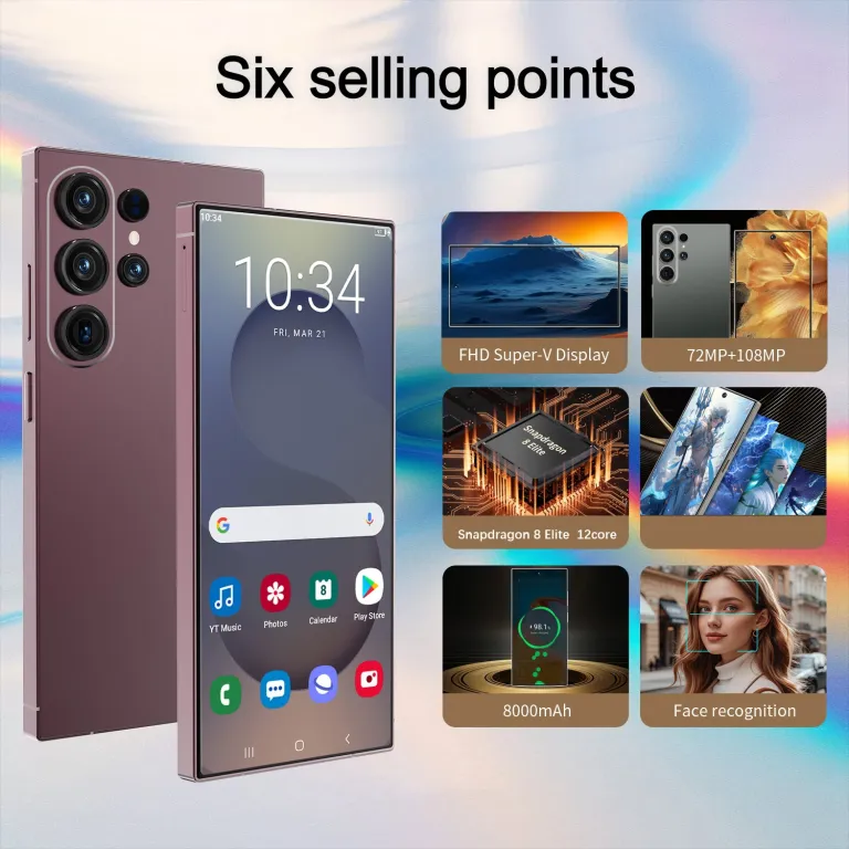 گوشی موبایل Cugo S26Ultra نسخه جهانی 4G4+64GB با قلم داخلی و صفحه‌نمایش بزرگ 6.75 اینچ اندروید 12