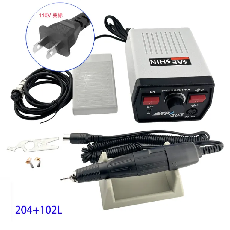 فرز برقی چندکاره 204/90، دستگاه حکاکی 102L برای دندانپزشکی، ناخن، یشم، چوب و پرداخت هسته