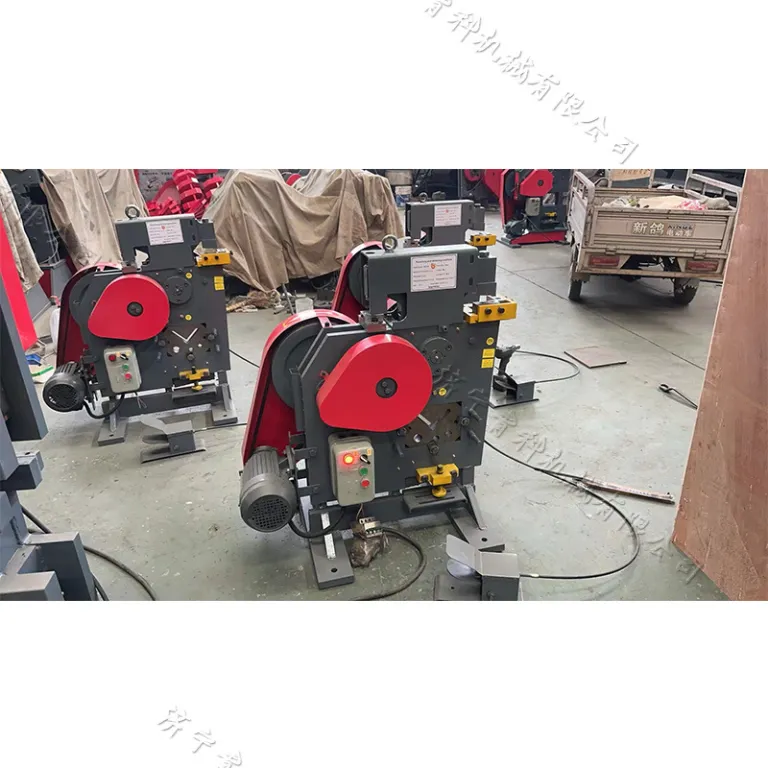 دستگاه چندکاره پانچ و قیچی ترکیبی رومیزی، خم‌کن و برش نبشی، پانچ و برش ورق فولادی، برش میلگرد