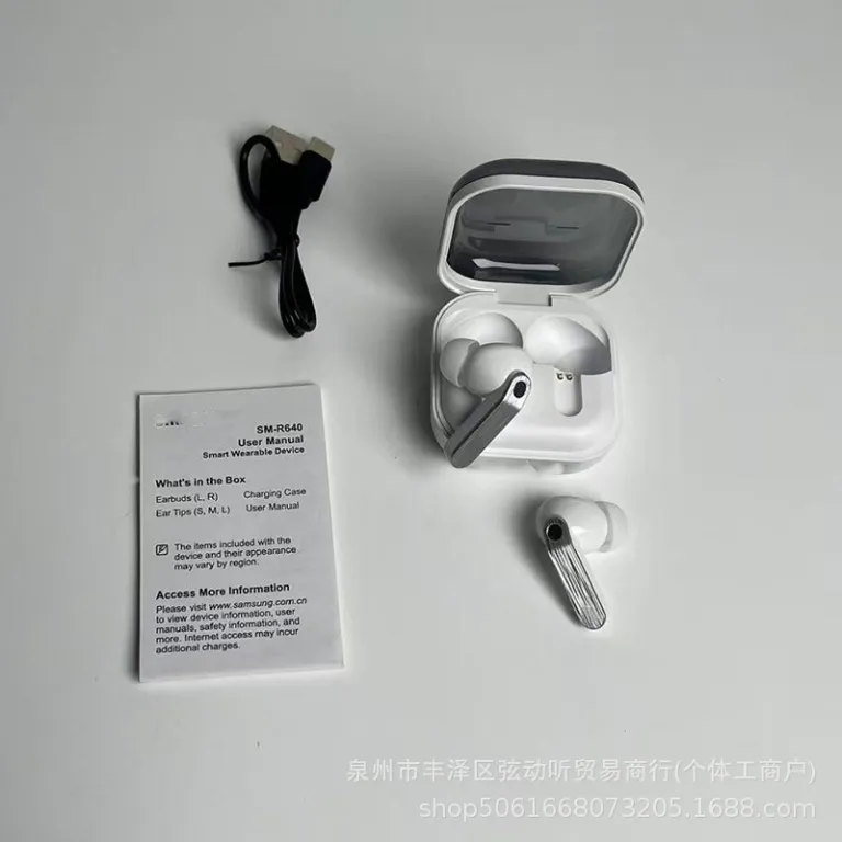 هندزفری بلوتوثی بی‌سیم TWS جدید کراس‌بوردر R640 Galaxy Buds4 Pro داخل گوشی با کیس شارژ