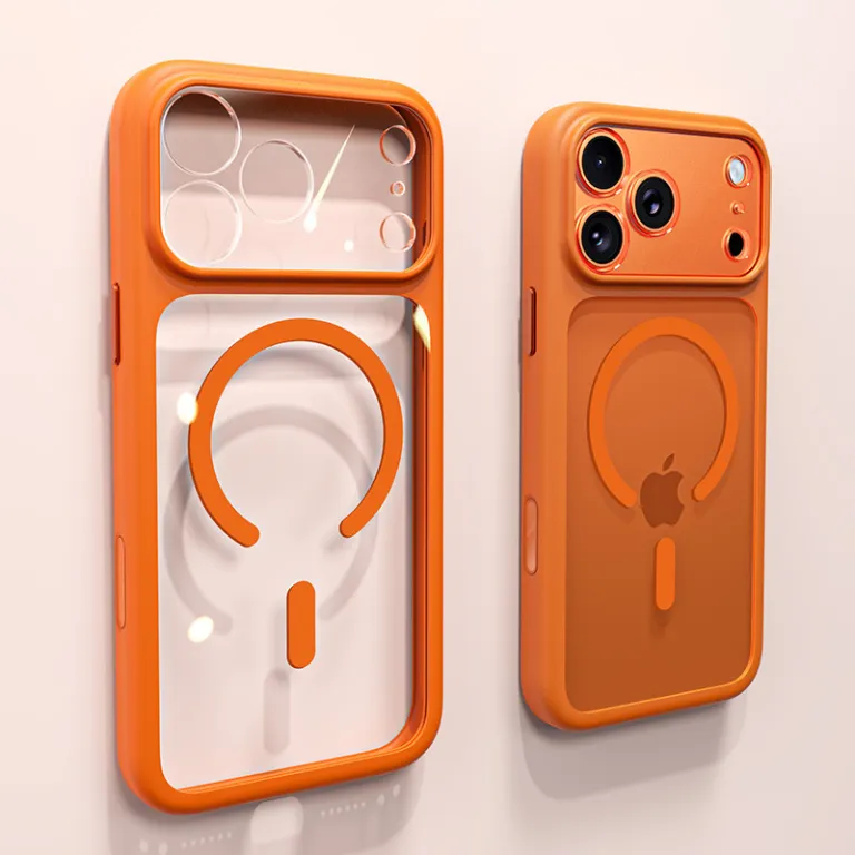 قاب گوشی اپل iPhone18ProMax شفاف مگنتی با محافظت کامل لنز 17 ضد ضربه مخصوص صادرات