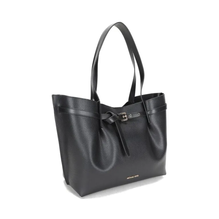 کیف دستی زنانه MICHAEL KORS EMILIA جادار با چرم طرح قلوه‌سنگی